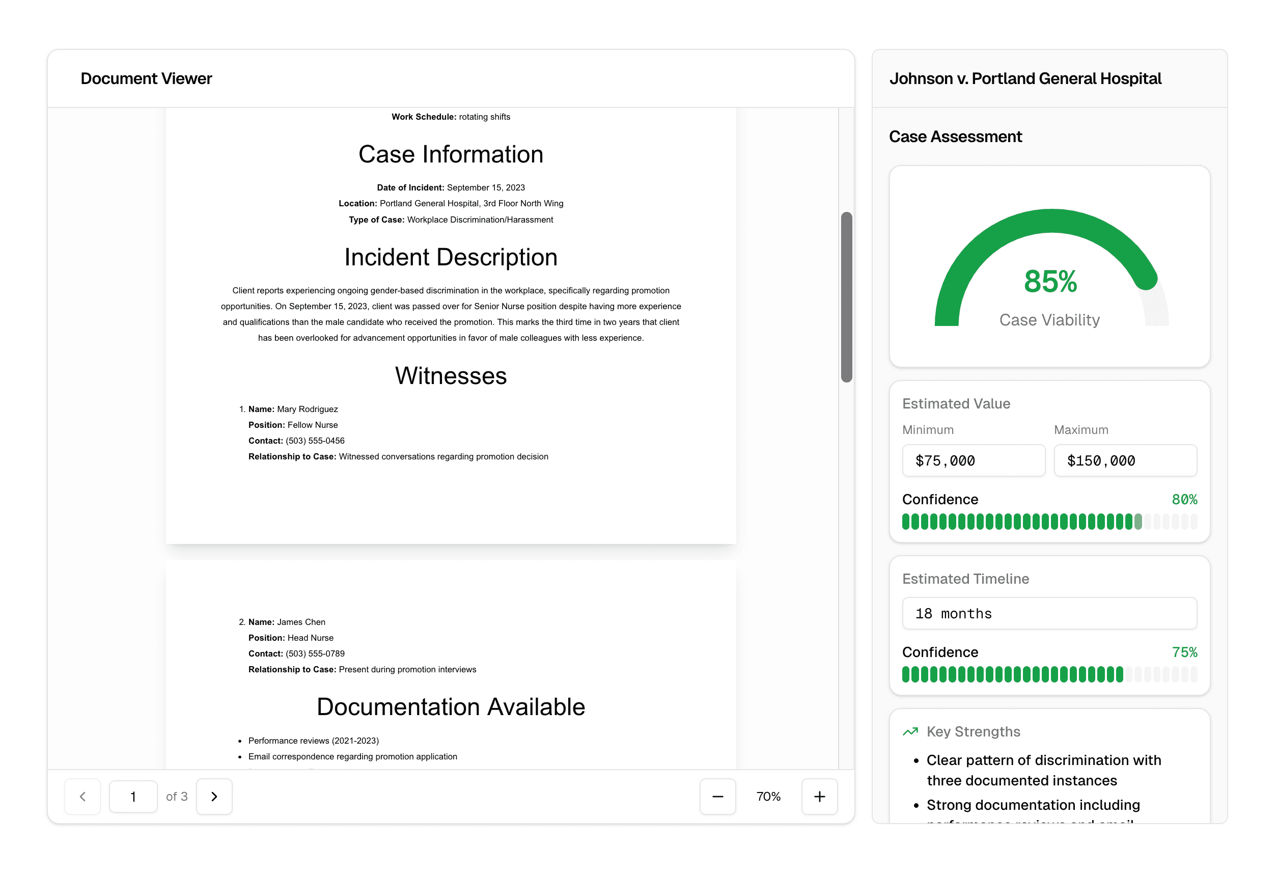 Verdict Case Analysis Demo